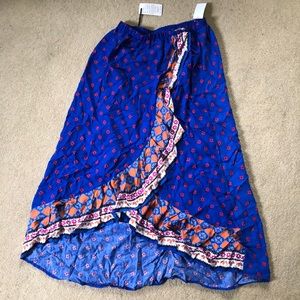 Beautiful Blue High-Low Skirt